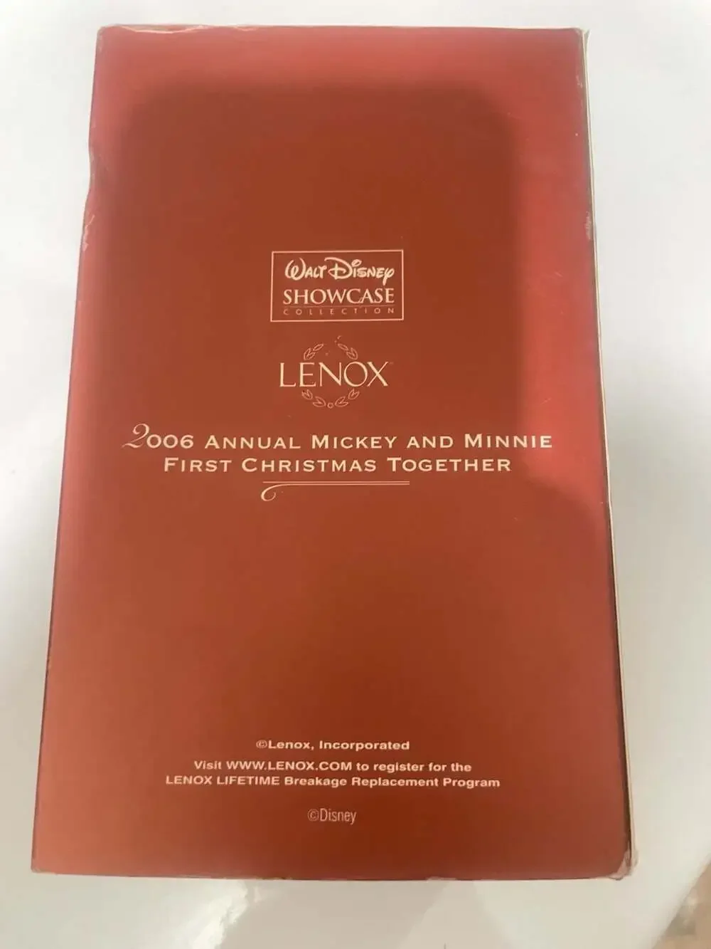Lenox Disney Mickey & Minnie's First Christmas Together Ornament 2005 NEW IN BOX